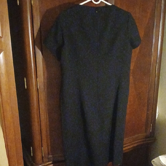 Escada Chic Black Dress with Gold Accents - Picture 2 of 5
